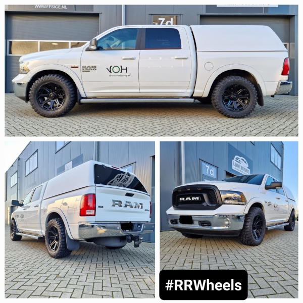  Weer een nieuw monster gecreÃ«erd! Deze Dodge Ram voorzien van nieuwe 20 inch Fuel Siege in Matt Black 5x139.7 9J ET1 inclusief Cooper Discoverer STT Pro in 305 55 20! Geweldige offroad-look voor deze afgewerkte monstertruck!