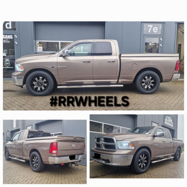 We hebben deze Dodge Ram uit 2009 uitgerust met nieuwe 20 inch Mickey Thompson MM Wheels in 9J 5x139.7 ET18 inclusief nieuwe Toyo-banden in 275 60 20 Open Country A/T3.