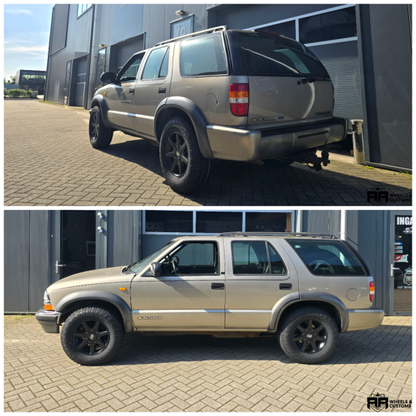 Chevrolet Blazer 2002 voorzien van Borbet CWE 16 inch 7J  ET20, inclusief 245 70 16 Toyo