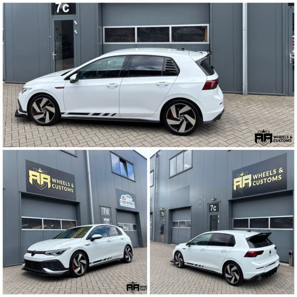 Volkswagen Golf 8 GTI Clubsport voorzien van Maxton Design pakket
