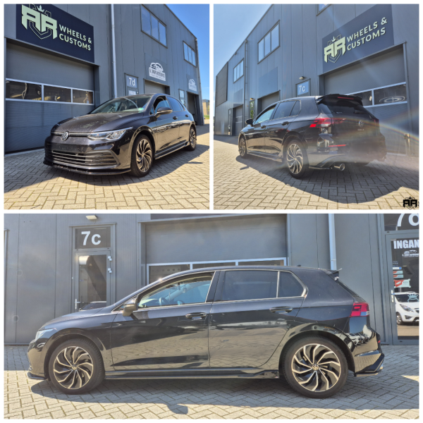 Volkswagen Golf 8 voorzien van Maxton Design onderdelen