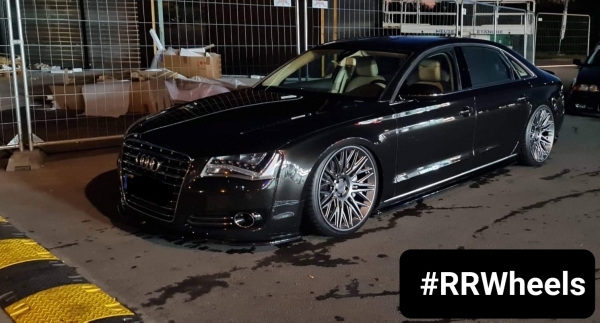  Audi A8 D4 voorzien van nieuwe 22 inch Rotiform JDR Matte Anthracite velgen in 5x112 10J ET20! Geweldige velgen voor deze wagen! 