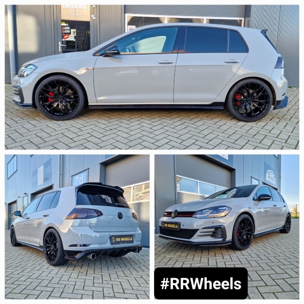 Wederom een â€‹â€‹hele mooie Volkswagen Golf 7 FL voorzien van een nieuwe set van Concaver model CVR1 in Platinum Black inclusief Hankook Evo3 235 35 19! Prima velgen voor deze auto.
