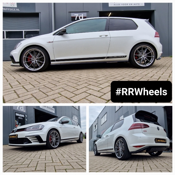 Wederom een â€‹â€‹bijzondere Volkswagen Golf 7 Clubsport voorzien van een nieuwe set Japan Racing JR37 in Hyper Black 8.5J ET45 5x112 inclusief Hankook banden in 225 35 19!