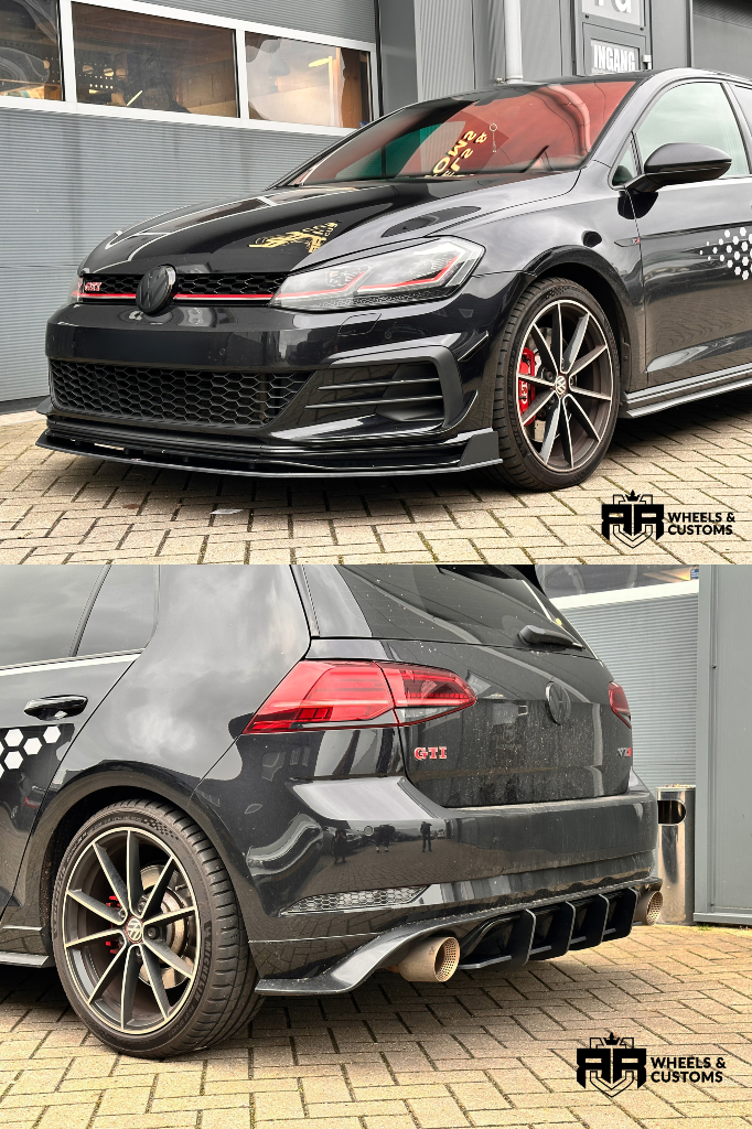 Wij hebben deze mooie Volkswagen Golf MK7 GTI TCR voorzien van Maxton Design producten in Gloss Black Racing Durability Front Splitter VW Golf 7 GTI TCR / Bumper LipÃ¢ÂÂ  Racing Durability Rear Diffu