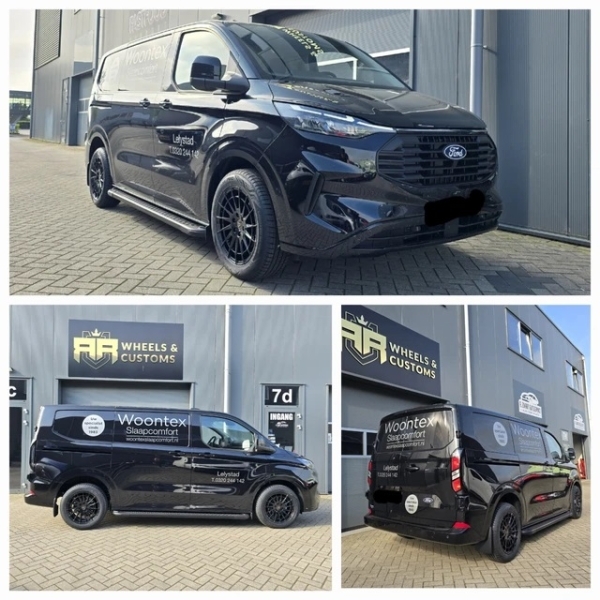 Ford Transit Custom Mk2 2024 - 18 inch Wolfrace Aero Super T Gloss Black - 6x120