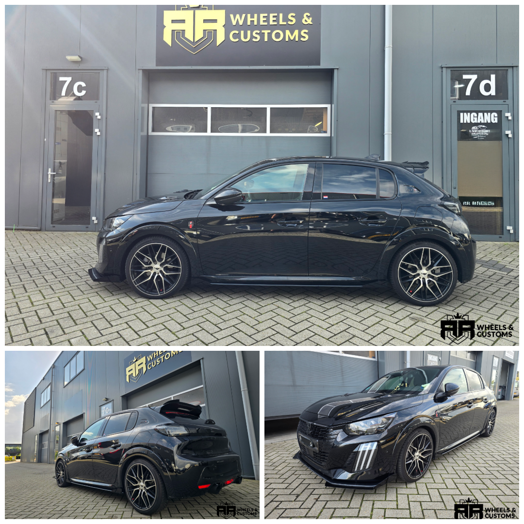 Peugeot 208 GT voorzien van Maxton Design onderdelen