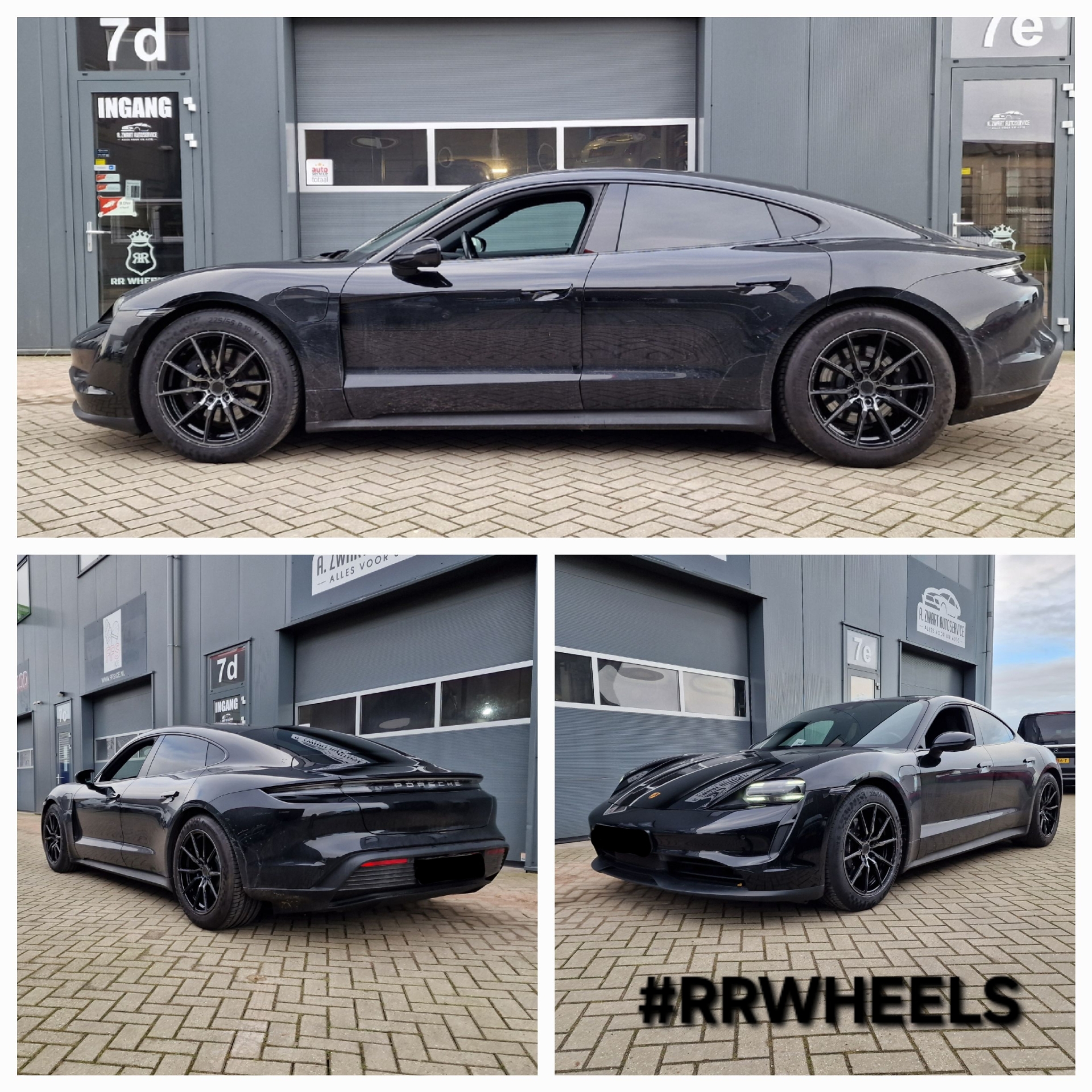 Porsche Taycan - 19 inch Concaver CVR4 Double tinted Black - 8.5J ET45 + 10J ET47