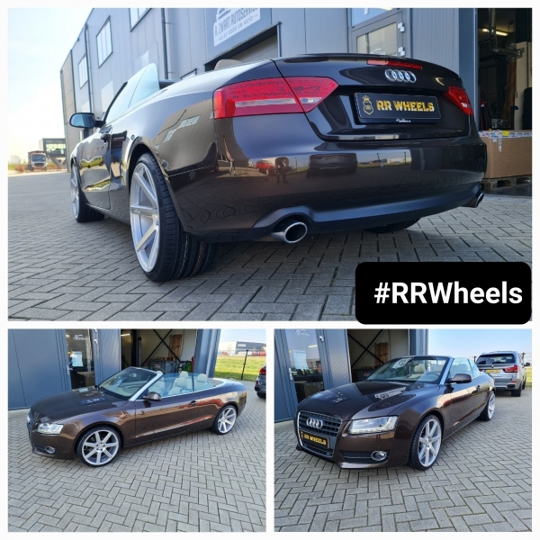 Audi A5 Cabrio - 20 inch Niche Road Verona Gloss Silver Machined - 9J ET25 en 10.5J ET27.