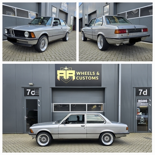 BMW E21 - 17 inch YKW Alpina stijl - 4x100 8J ET20 + 9J ET15.
