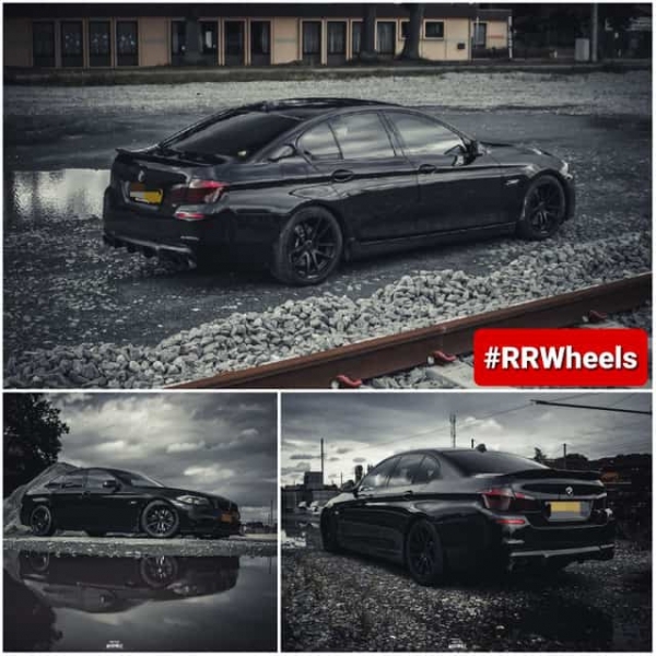 BMW 5 series F10 - 19 inch Rotiform SPF Matte black - 8.5J ET35.