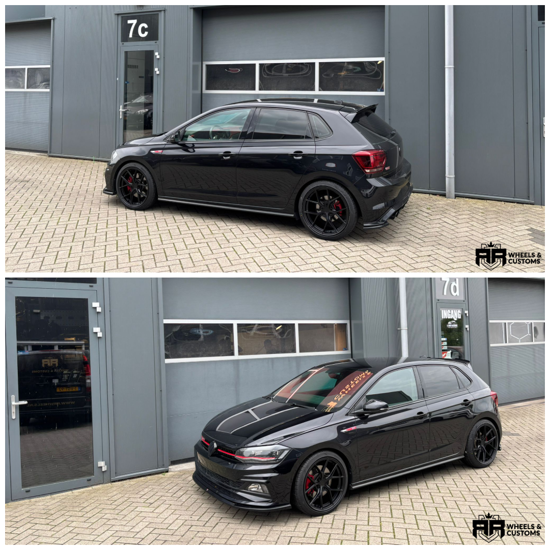 Volkswagen Polo GTI - 18 inch Japan Racing SL01 Flat Black - 5x100 8J ET40