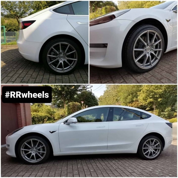 Tesla Model 3 - 19 inch Concaver CVR4 Brushed Titanium - 8.5J ET40