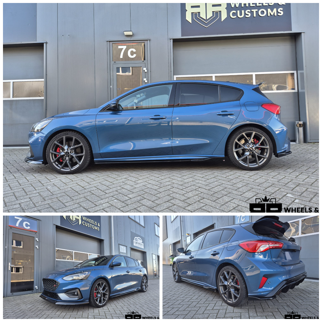 Ford Focus ST voorzien van Maxton Diffuser+bumper flaps en spoiler cap!
