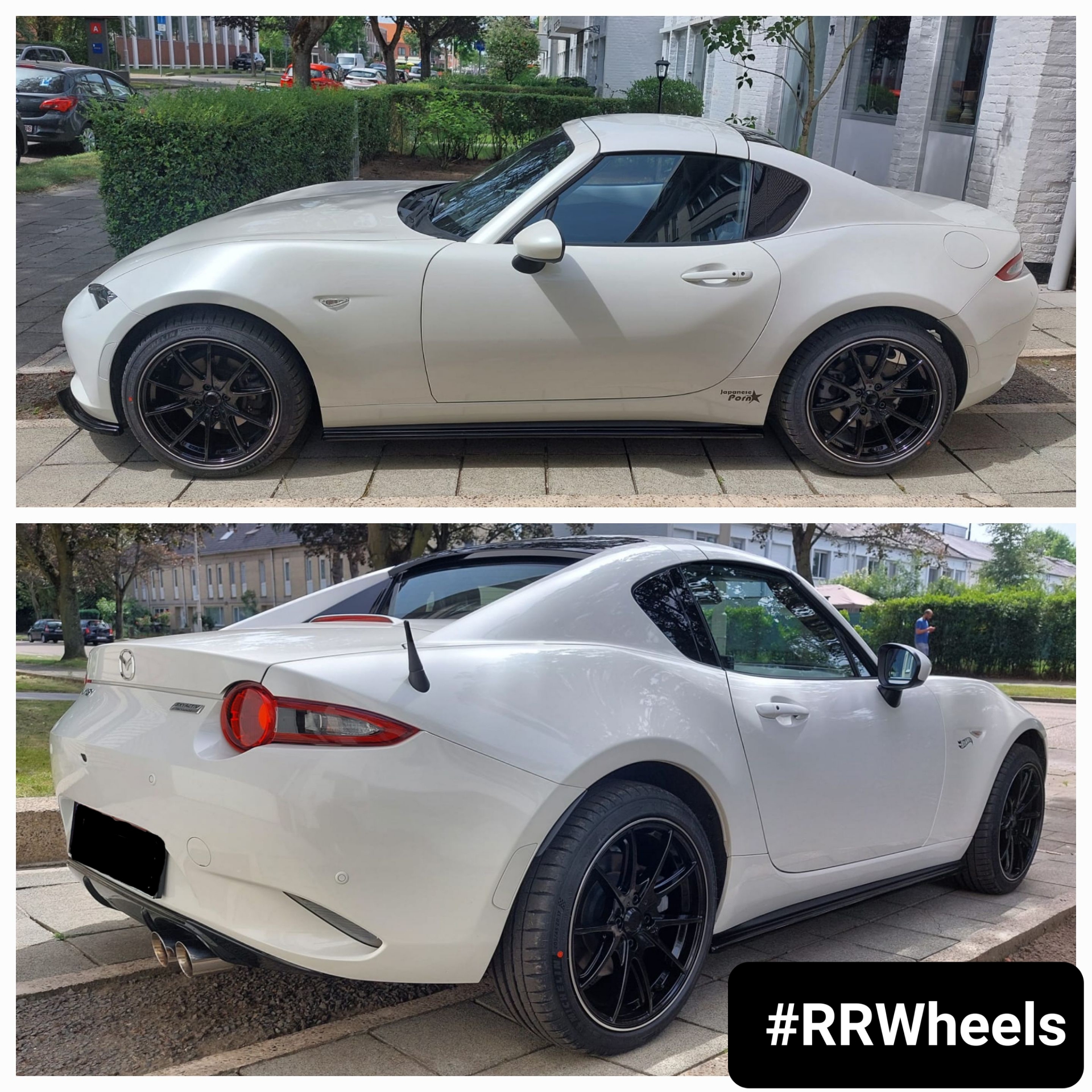 Mazda MX5 - 17 inch JF Luxury LC1001 - Gloss Black Machined Lip - 4x100 7.5J E345