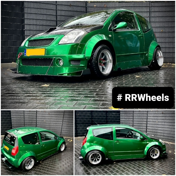 Citroen C2 - 15 inch Japan Racing JR19 Gun Metal - 4x108 9J ET13 + 10.5J ET32